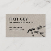 Handyman Tools, Zuhause Improvement Kraft Business Visitenkarte (Vorderseite)