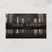 Handyman-Visitenkarte Visitenkarte (Rückseite)