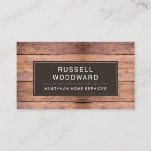 Handyman-Werkzeuge für Holzarbeiter Visitenkarte