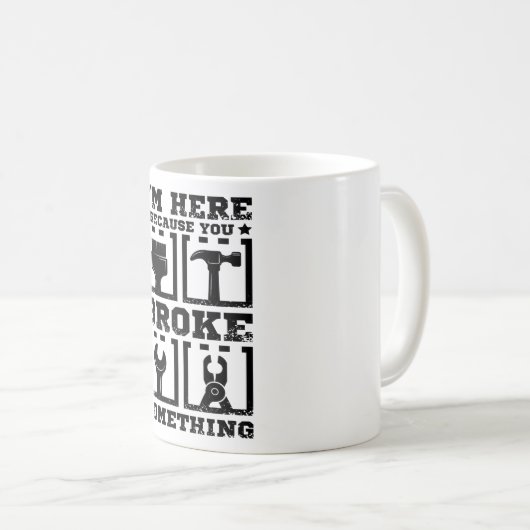 Handyman witzig kaffeetasse (VorderseiteRechts)