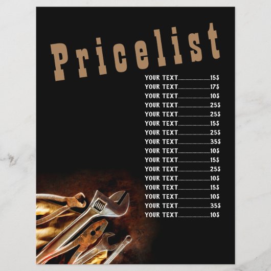 Handyman Work Price List Flyer (Vorne)