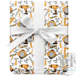 Handyman-Wrapapier in Gelb Geschenkpapier