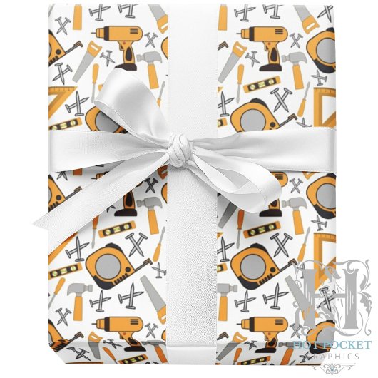 Handyman-Wrapapier in Gelb Geschenkpapier