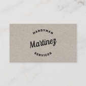 Handyman Zuhause Improvement Business Card Visitenkarte (Vorderseite)