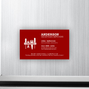 Handyman Zuhause Repair Magnetic Business Card Magnetkarte