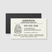 Handyman Zuhause Repair Magnetic Business Card Magnetkarte (Vorne/Hinten)