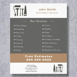 Handyman & Zuhause Repair Service Flyer