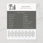 Handyman & Zuhause Reparatur Abreißen Abstreifer F Flyer (Vorne)