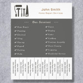 Handyman & Zuhause Reparatur Abreißen Abstreifer F Flyer