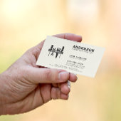 Handyman Zuhause Reparatur Business Custom Black N Visitenkarte