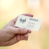 Handyman Zuhause Reparatur Business Custom Indigo  Visitenkarte