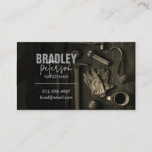 Handyman Zuhause Reparatur Contract Business Card Visitenkarte