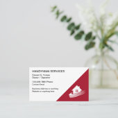 Handyman Zuhause Services Business Cards Visitenkarte (Stehend Vorderseite)