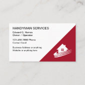 Handyman Zuhause Services Business Cards Visitenkarte (Vorderseite)
