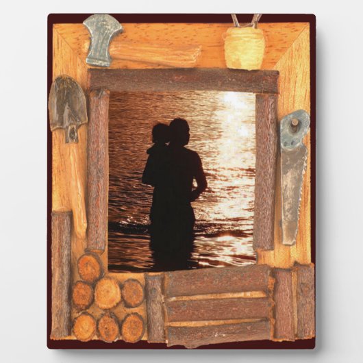 Handyman's Holzrahmen Bild hinzufügen Foto Plaque Fotoplatte (Vorderseite)
