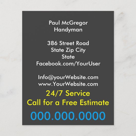 Handymen Flyer (Hinten)