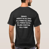 Handys T-Shirt (Rückseite)