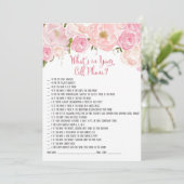 Handyspiel mit floralem Brautparty (Stehend Vorderseite)