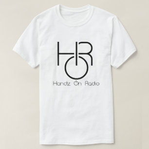 Handz auf Radio Men's Black Logo T-Shirt mit Text