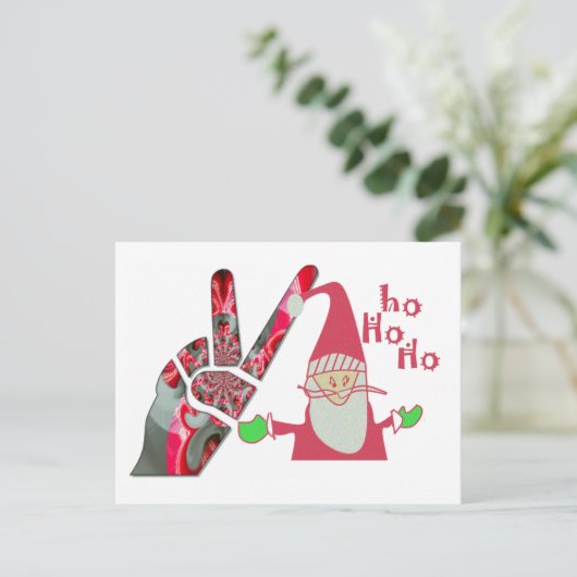 Handzeichen Feiertagspostkarte (Stehend Vorderseite)