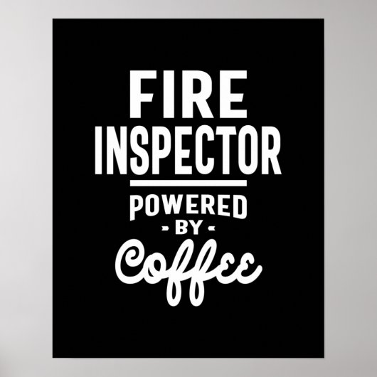 Handzeichen für Feuerinspektoren Poster (Vorne)