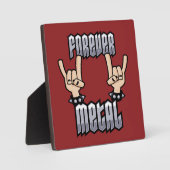 Handzeichen für Forever Metal Heavy Metal Devil Ho Fotoplatte (Vorderseite)
