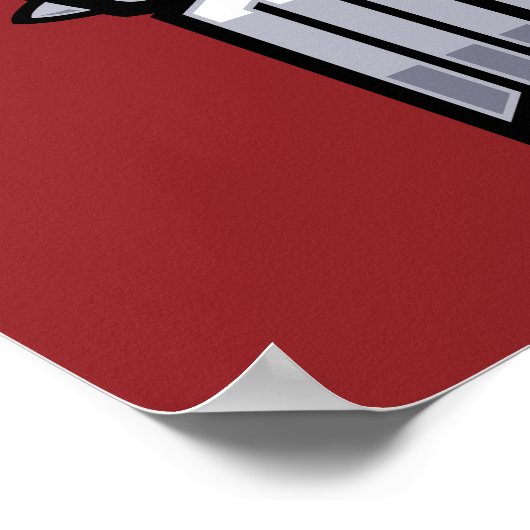 Handzeichen für Forever Metal Heavy Metal Devil Ho Poster (Ecke)