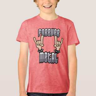 Handzeichen für Forever Metal Heavy Metal Devil Ho Tri-Blend Shirt