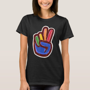Handzeichen für künstlerischen Frieden T-Shirt