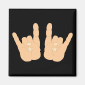 Handzeichen Magnet (Vorne)