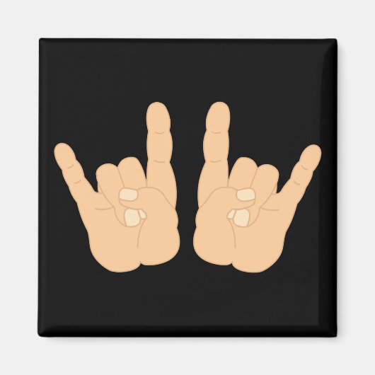 Handzeichen Magnet (Vorne)