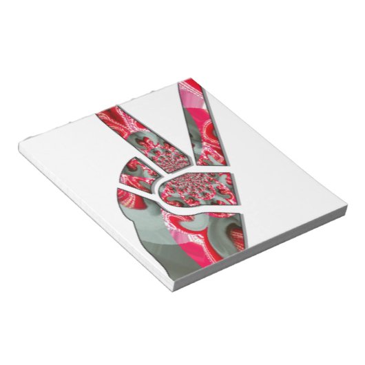 Handzeichen Notizblock (angewinkelt)