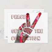 Handzeichen Postkarte (Vorne/Hinten)