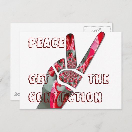 Handzeichen Postkarte (Vorne/Hinten)