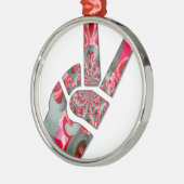 Handzeichen Silbernes Ornament (Links)