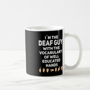Handzeichen-Sprache ASL Handgesten Gehörlosigkeit Kaffeetasse