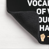 Handzeichen-Sprache ASL Handgesten Gehörlosigkeit Mousepad (Ecke)