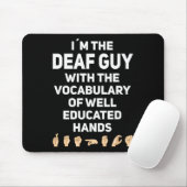 Handzeichen-Sprache ASL Handgesten Gehörlosigkeit Mousepad (Mit Mouse)