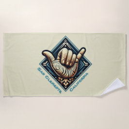 Handzeichen Strandtuch