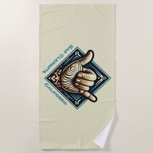 Handzeichen Strandtuch (Vorderseite)