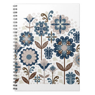 Handzeichn, Blume, Bouquets, Kartenmaterial, Multi Notizblock