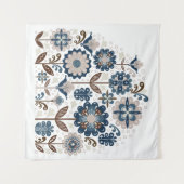 Handzeichn, Blume, Bouquets, Kartenmaterial, Multi Wandteppich (Vorderseite (Horizontal))