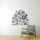 Handzeichn, Blume, Bouquets, Kartenmaterial, Multi Wandteppich (Beispiel)