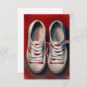 HandZeichn von Funny Shoes Dankeskarte (Vorne/Hinten)