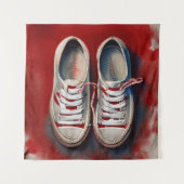 HandZeichn von Funny Shoes Wandteppich (Vorderseite)