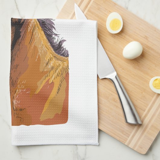 Handzeichnend kleines niedliches Handtuch (Viertel Falte)