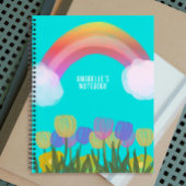 HandZeichnend Wasserfarbenschildkröten | Blau Notizblock