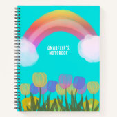 HandZeichnend Wasserfarbenschildkröten | Blau Notizblock (Vorderseite)