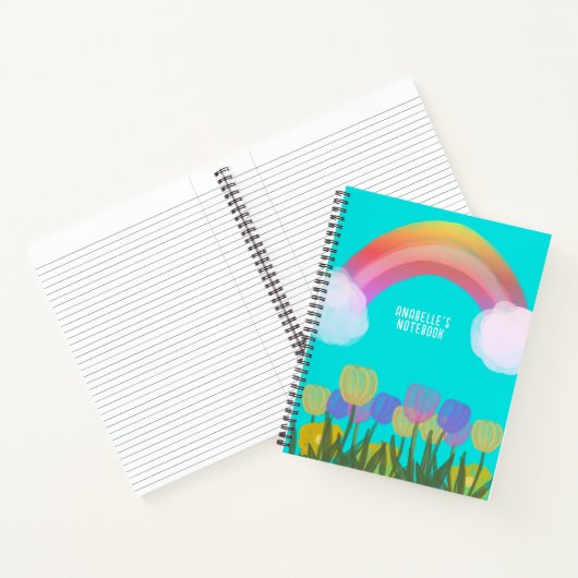 HandZeichnend Wasserfarbenschildkröten | Blau Notizblock (Innenseite)