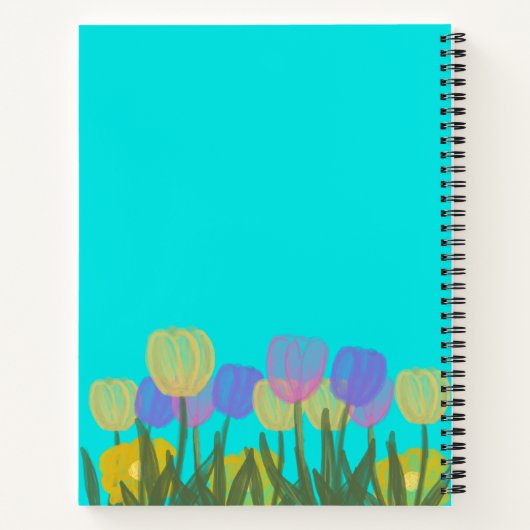 HandZeichnend Wasserfarbenschildkröten | Blau Notizblock (Rückseite)